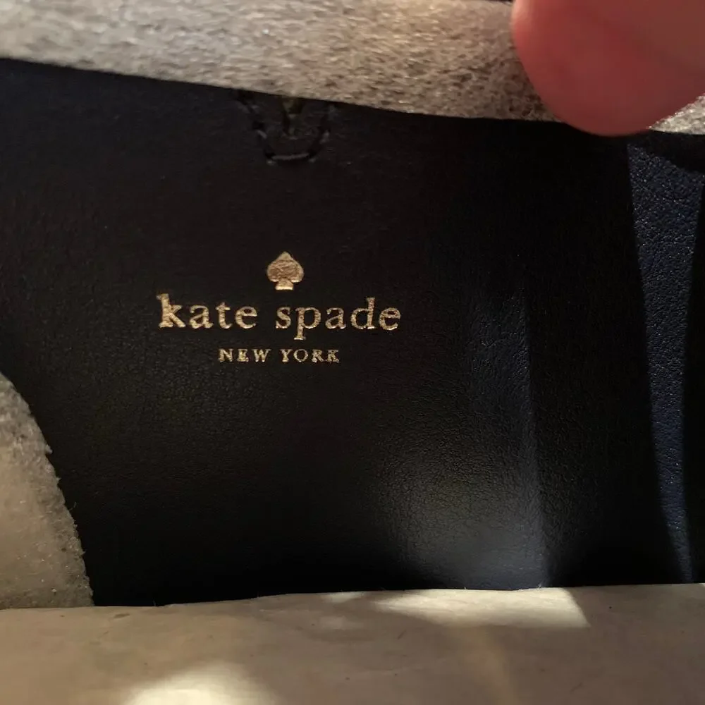 NWT Kate Spade Sam Blue & Navy Striped Straw Medium Satchel